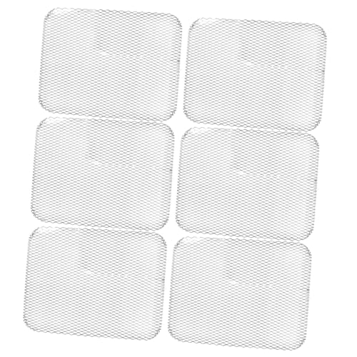 CIYODO 10 Piezas de Barbacoa Desechable de Aluminio Parrillas para Asar al Aire Superficie Antiadherente para Cocción Uniforme y Repetido
