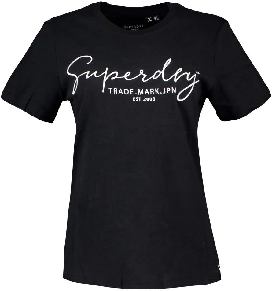 Superdry Women's Alice Script Emb Entry Tee T-Shirt