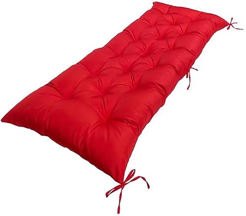 Cojín impermeable para silla columpio para exteriores, muebles de jardín, sofá biplaza, 40 x 20 pulgadas, cojines de asiento de mimbre impermeables