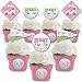 Big Dot of Happiness Golf Girl - Cupcake Decoration - Pink Birthday Party or Baby Shower Cupcake Wrappers and Treat Picks Kit - Set of 24