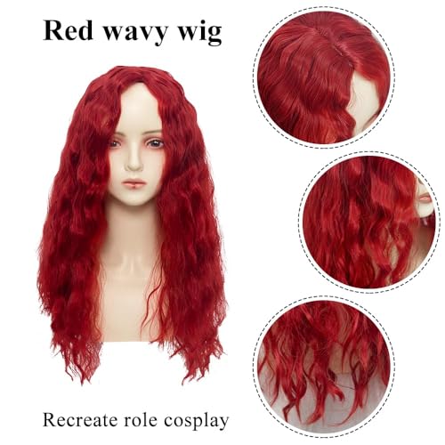 Disfraz rojo para niña 4-5 años 4 piezas miniatura 6