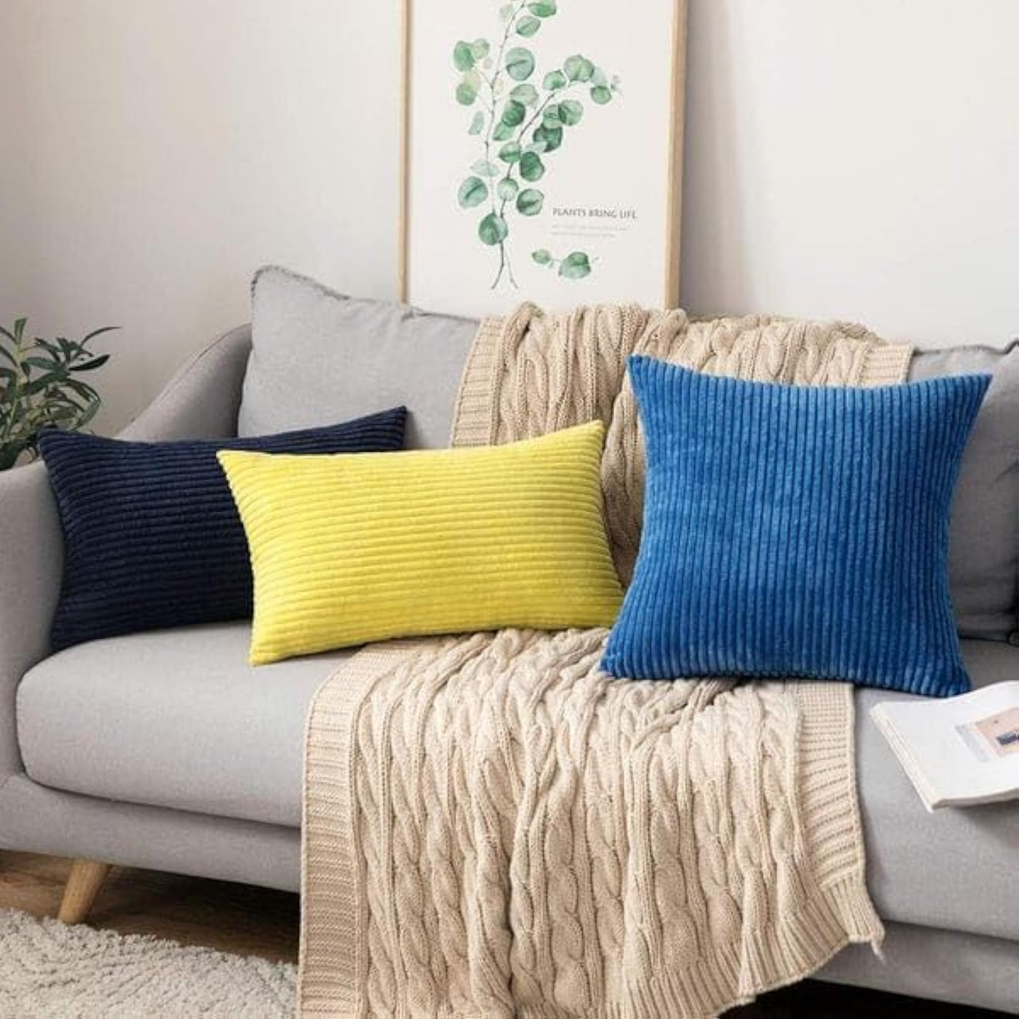 Corduroy Luxury Cushion Covers Standard Size