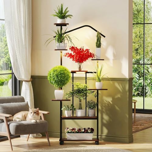 31% Off Zelvia 65-Inch 8-Tier Plant Stand with Grow Lights