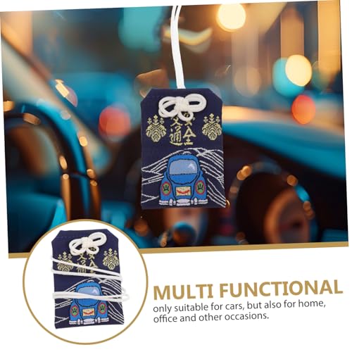 FRCOLOR Japanese Omamori Blessing Bag for Traffic Safety Car Pendant Amulet Delicate Japanese Style Protection Decor3