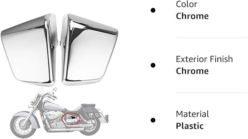 Miniatura 7 de Cubierta de carenado lateral de batería cromada para Shadow ACE VT750 VT400 1997-2003