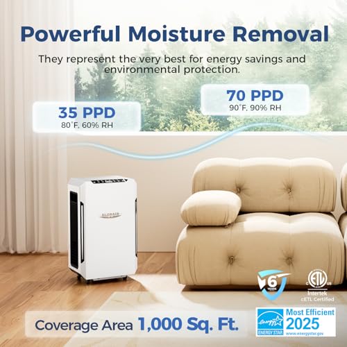 ALORAIR Energy Star Certified Commercial Dehumidifier with Pump for Home by ALORAIR - Used condition - Image 4