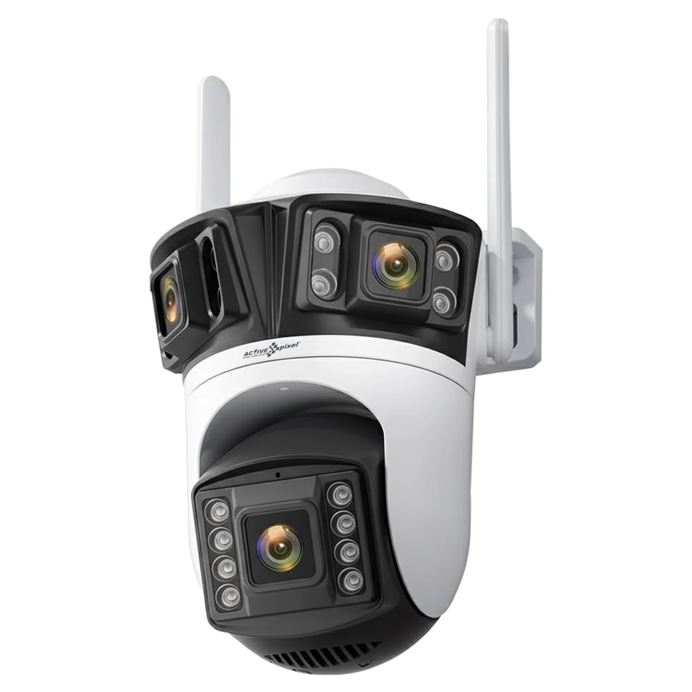 Active Pixel A9 4+4+4MP Triple Lens WiFi Outdoor Security Camera | 8 LED Full-Color Night Vision | 360° PTZ | Motion Tracking | Human Detection | Two-Way Audio | Waterproof CCTV for Home & Office-picture-26