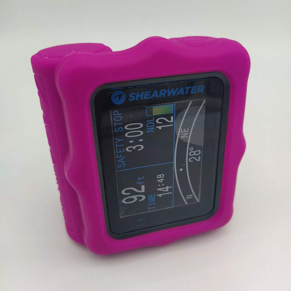 Custodia Protettiva in Silicone per Computer subacqueo Shearwater Perdix/Perdix 2/Perdix AI, Colore: Rosa