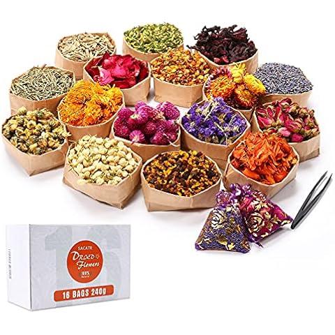 100% Natural Dried Flower Herbs Kit for Soap and Candle Making Cover