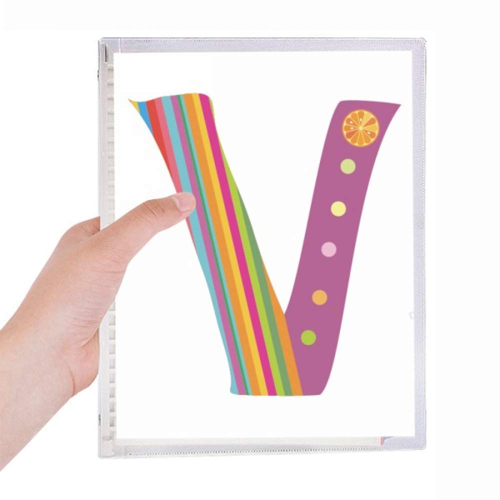 Carnet de notes à spirales alphabet V orange pour ne plus perdre vos idées - 5