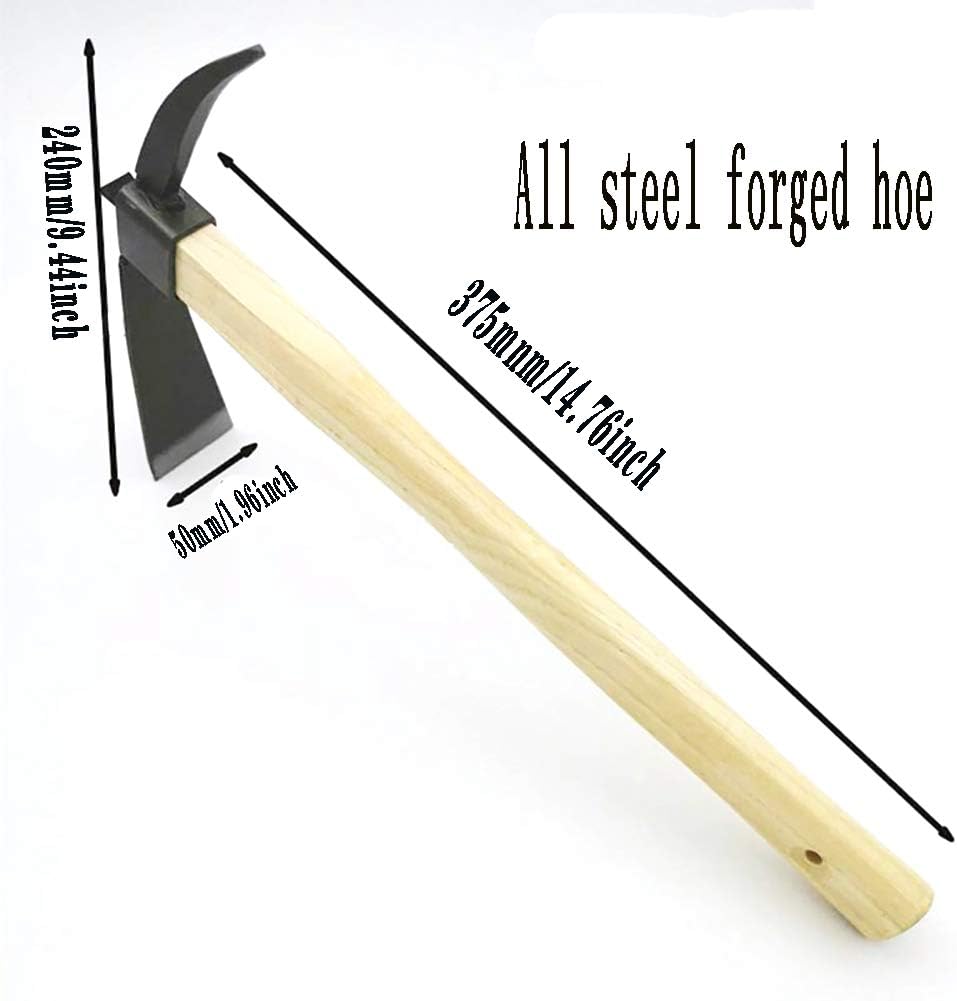 Picks Hoes Hoe-Pick Pointed Hand Pickaxe Mattock Hoes Weeding Tools Camp Heavy Duty Digging All Forged