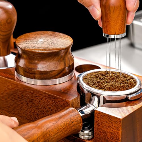 Support pour tamper à expresso en bois pour éviter les rayures - 6