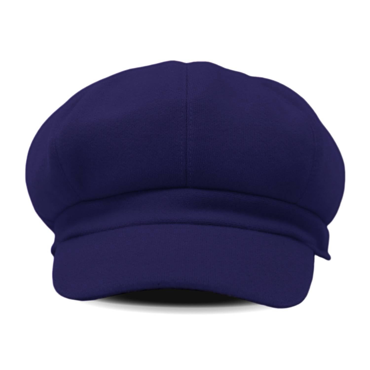 Chapeau Newsboy en Coton pour Femme,Vintage Unisexe béret de Peintre Plat Ivy Casquette d'été Visière Soleil