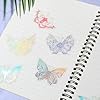 45PCS Butterfly Holographic Stickers,Glitter Butterfly Stickers,Transparent Pretty Shiny Butterflys Decals Waterproof Transparent Pet Decals for Phone Laptop Water Bottle Scrapbooking DIY Crafts #4