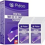 Purple Teeth Whitening Strip - Whitening for Teeth Sensitive, Professional Teeth Whitening Strips, Fast Remove Smoking, Coffee, Wine Stains, Teeth Whitening Kit Pack of 28 Non-Slip Strips
