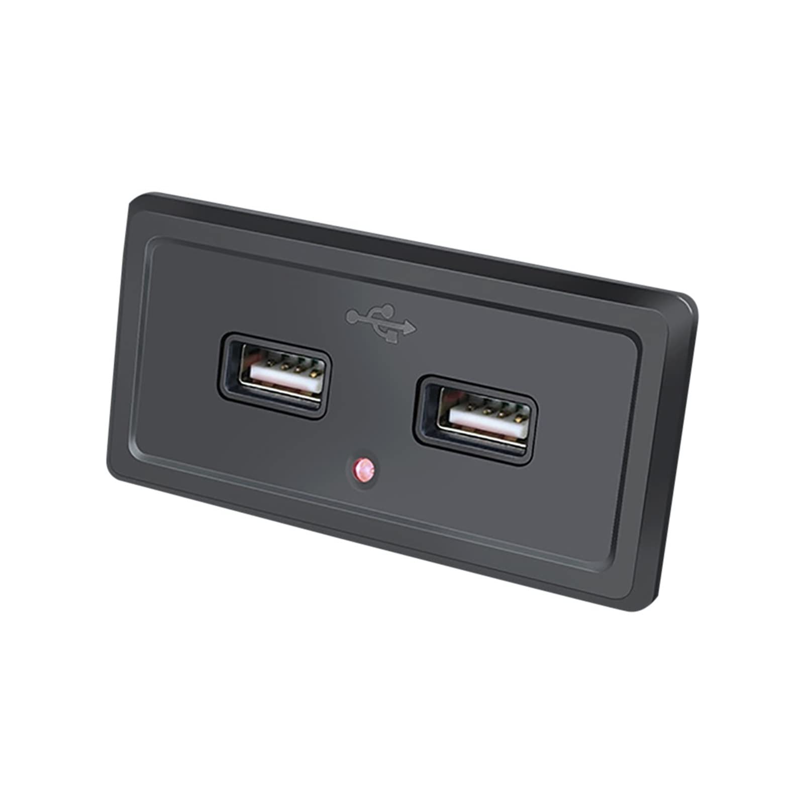 Camper Modification Charger DC5V/3.1A 12V Dual USB Ports Charge Socket Accessories for RV Motorhome Camping Caravan Bus Marine(Rosso)