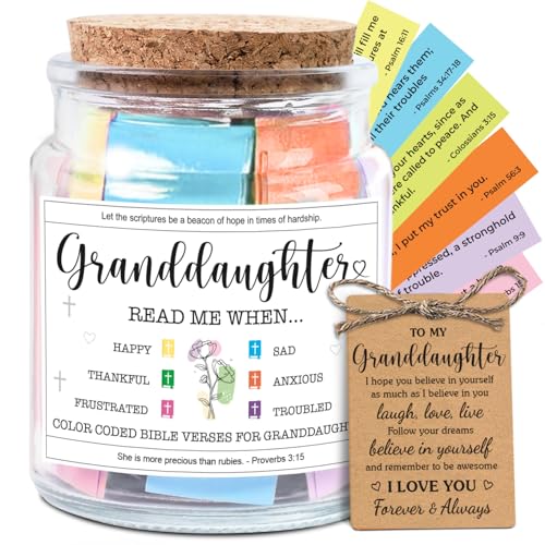 NewEleven Granddaughter Gifts - Riligious, Christian Gift for Teen Girls,
