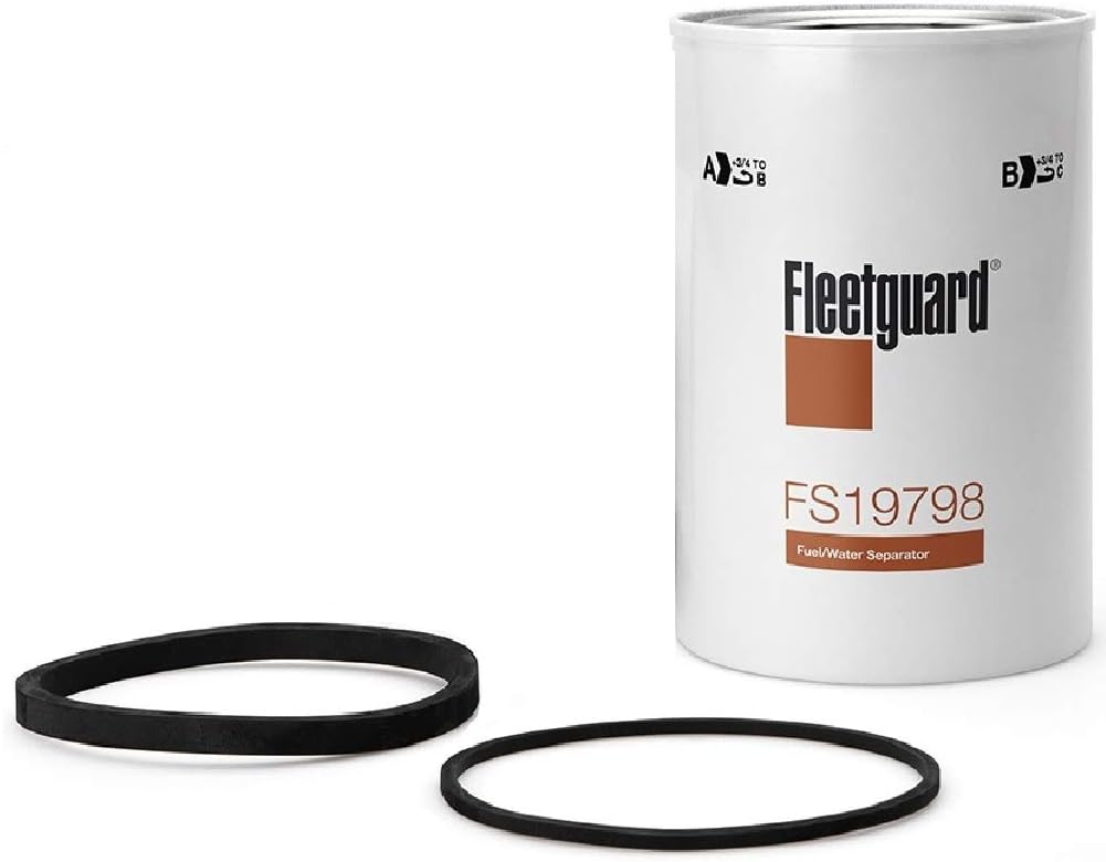 FS19798 Fleetguard Fuel Water Separator, Replaces Alliance ABPN122R50419, Racor S3226T, Series 330R