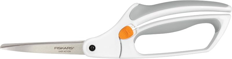 Tijeras multiuso Fiskars Softgrip, Acero Inoxidable, Blanco/Naranja, 26 cm