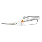 Softgrip All-Purpose Scissors, Stainless Steel, White/Orange, 26 cm