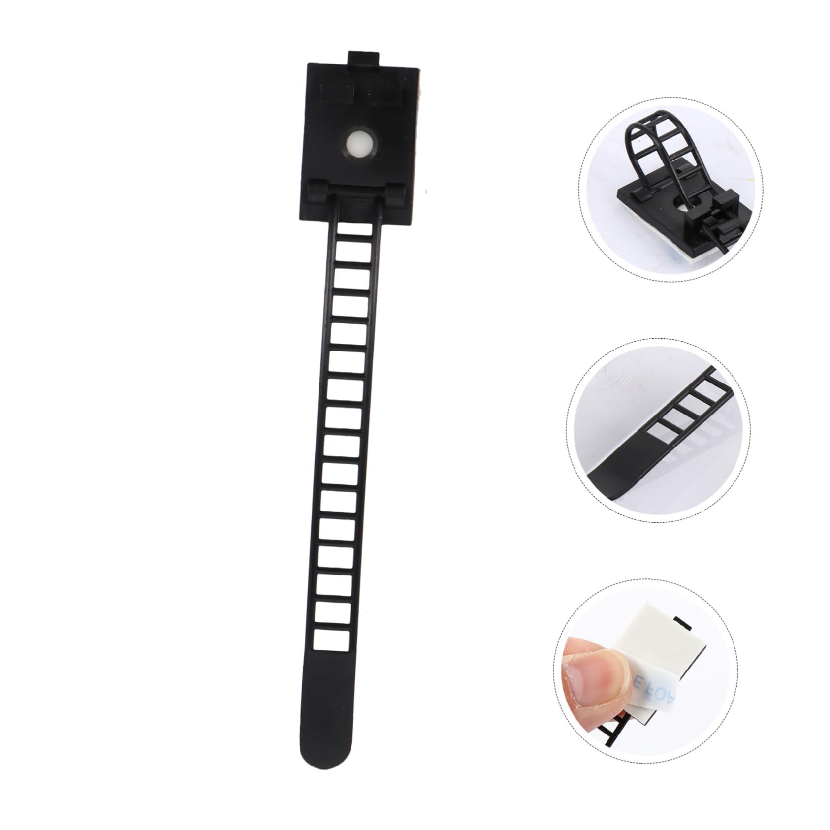 NUOBESTY 3 Sätze Verstellbare Selbstklebende Kabelclips Kabelhalter Für Effektives Kabelmanagement Für Computer Tv Und Usb Kabel Sorgt Für Ordnung Und Sauberkeit 50 Stück * 3