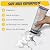 1pcs 250g Drywall Repair Kit, Wall Spackle Repair Paste with Scraper, Wall Mending Agent Quick and Easy Solution to Fill The Holes for Home Wall, Plaster Dent Repair and Wood Scratch Repair(White)