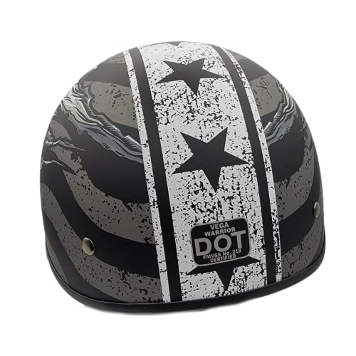 Vega Warrior Half Helmet 7830-053, Eagle Grey Flag, Medium #TOP2