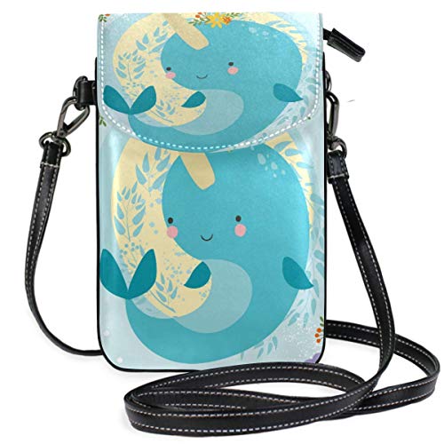 Preisvergleich Produktbild Handy Geldbörse Crossbody Schwertfisch Umhängetasche Kleine Handy Geldbörse Geldbörse für Frauen