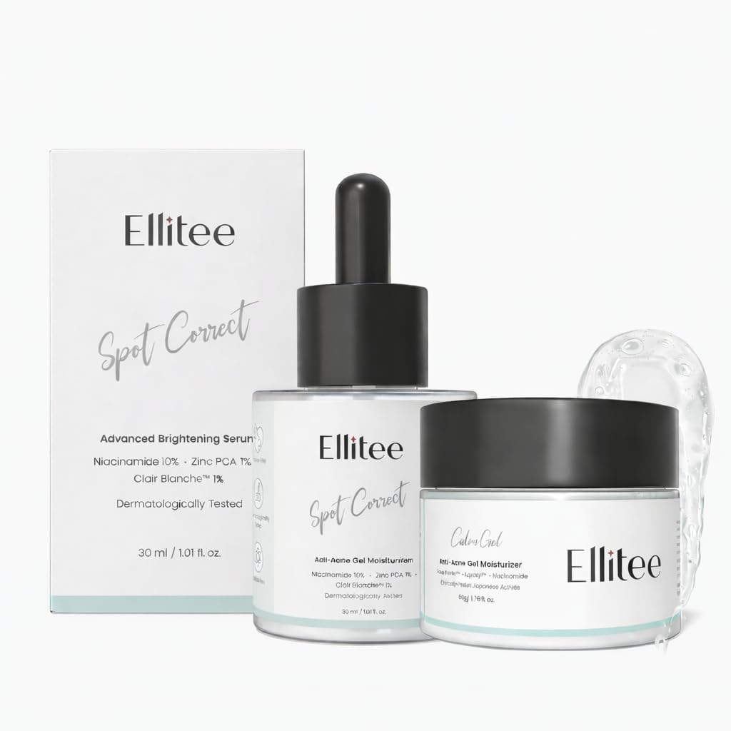 Anti Acne Skincare Kit โ 3 Step Combo with 2% Salicylic Acid Face Wash, 10% Niacinamide Serum & Oil-Free Gel Moisturizer โ For Oily & Acne-Prone Skin, Helps Reduce Pimples & Dark Spots. (Serum and moisturizer gel combo)
