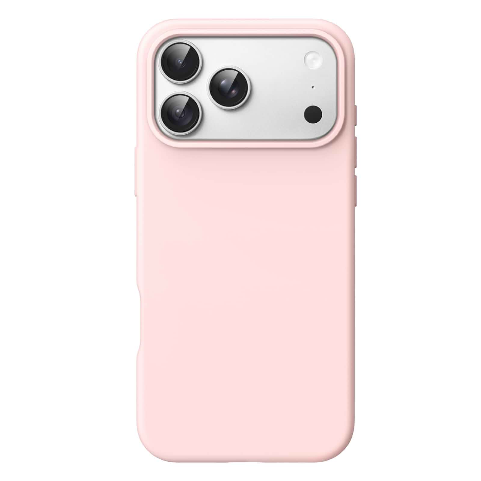 JETech Silicone Case for iPhone 18 Pro, Silky Soft Touch, Light Pink Shockproof Protection, Scratch Resistant, Microfiber Lining, Supports Wireless Charging