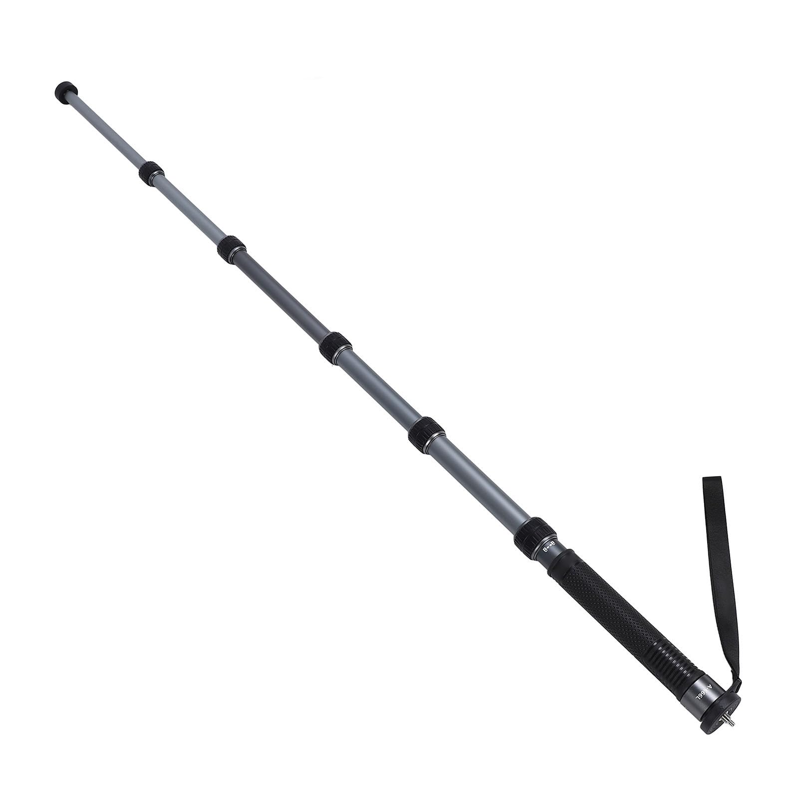 Monopié para Cámara, monopié de Viaje de Aluminio Ligero de 6 Secciones, Extensible con de Bastón y Bolsa de Transporte para Videocámara DSLR, Fotografía de Deportes de Vida Silvestre