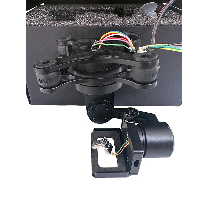 HFFOZMD para cardán de 2/3 Ejes Storm32 BGC Ligero sin escobillas con Motores Debug 3 4S para Gopro3 para cámara Gopro4 SJ4000 DIY FPV(Metal 3 Axis Gimbal)