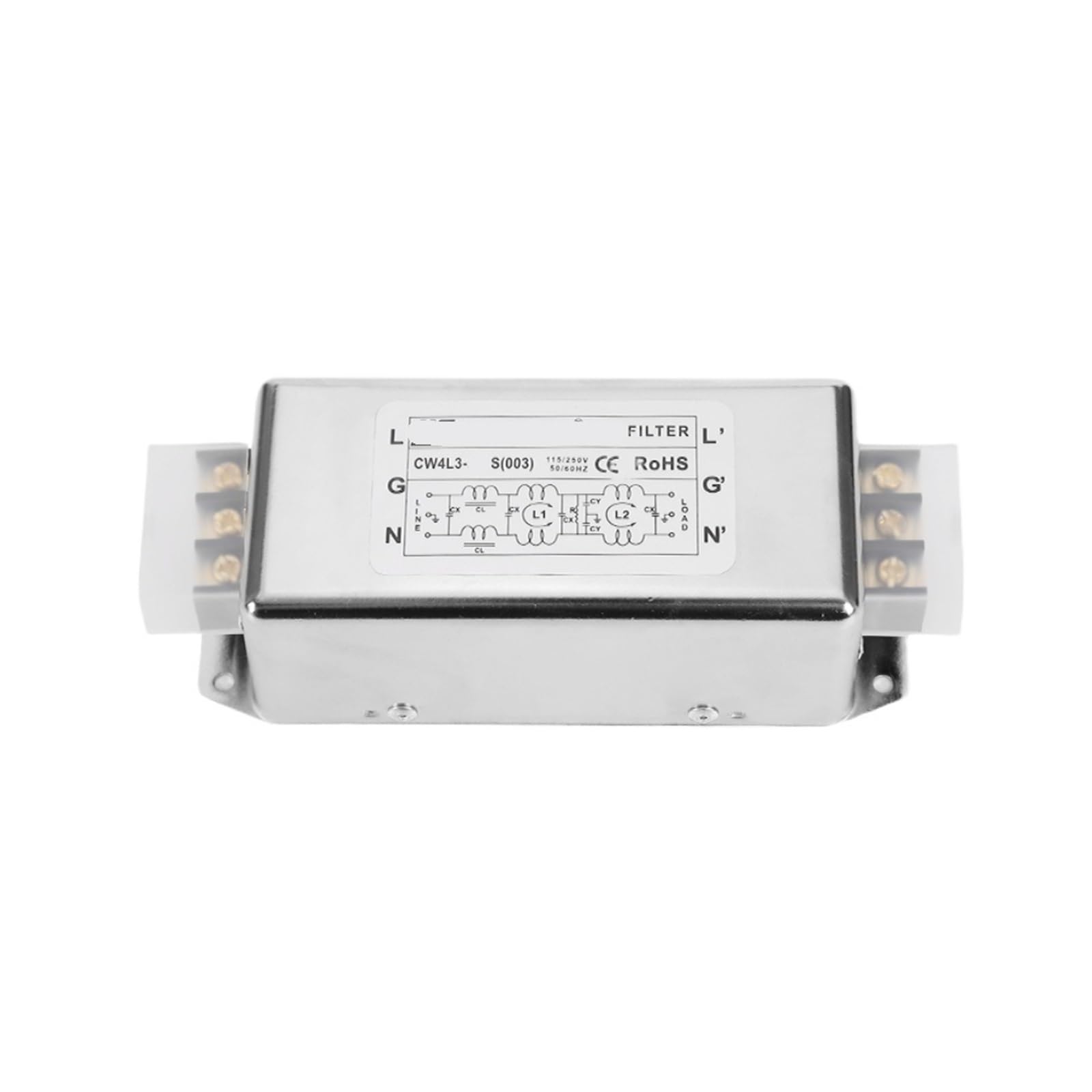 Filtro antiinterferencias de energía CW4L3-10A-S purificador de red 220V