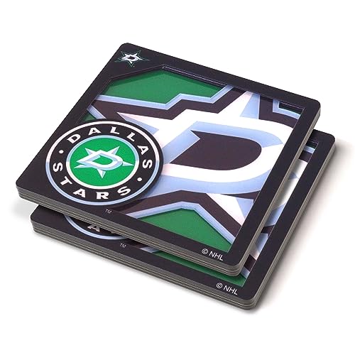 YouTheFan NHL Dallas Stars 3D Logo Series Coasters