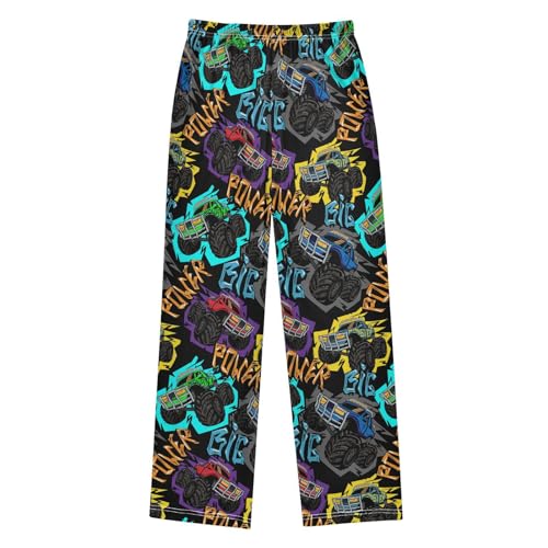 Pajamas Pants Soft Monster Truck Long Sleep Pjs Lounge Pajama Bottoms Elastic Waist with Pockets2