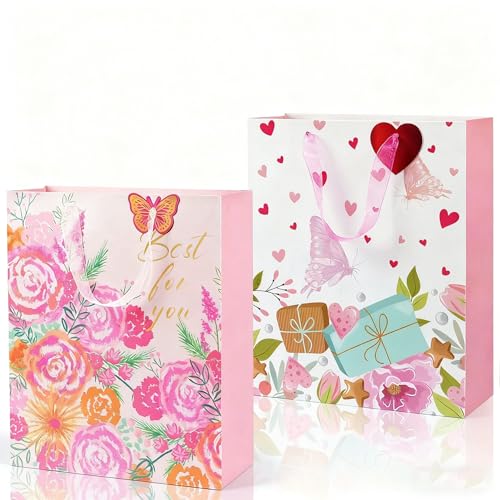 اكياس هدايا كبيرة للهدايا، قطعتين من اكياس الهدايا الورقية ا...