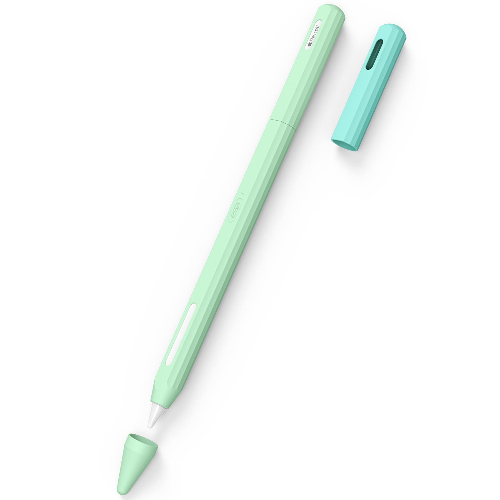 Apple Pencil 第二世代　純正　ESRのシリコンケース付き Amazon.co.jp: ESR Apple pencil ケース タッチペンカバー アップル