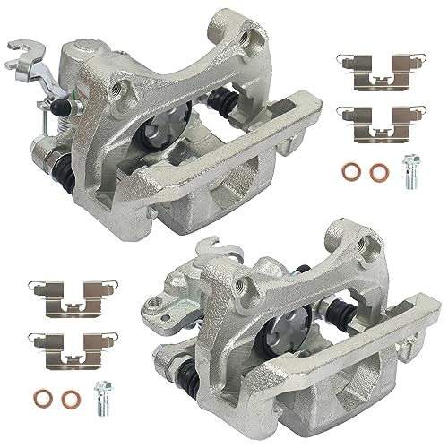 Image of PAROD 18B5002 18B5003 Rear Brake Caliper with Bracket | Fit 06-12 Ford Fusion, 07-12 Lincoln MKZ, 2006 Zephyr, 06-13 Mazda 6, 06-11 Mercury Milan