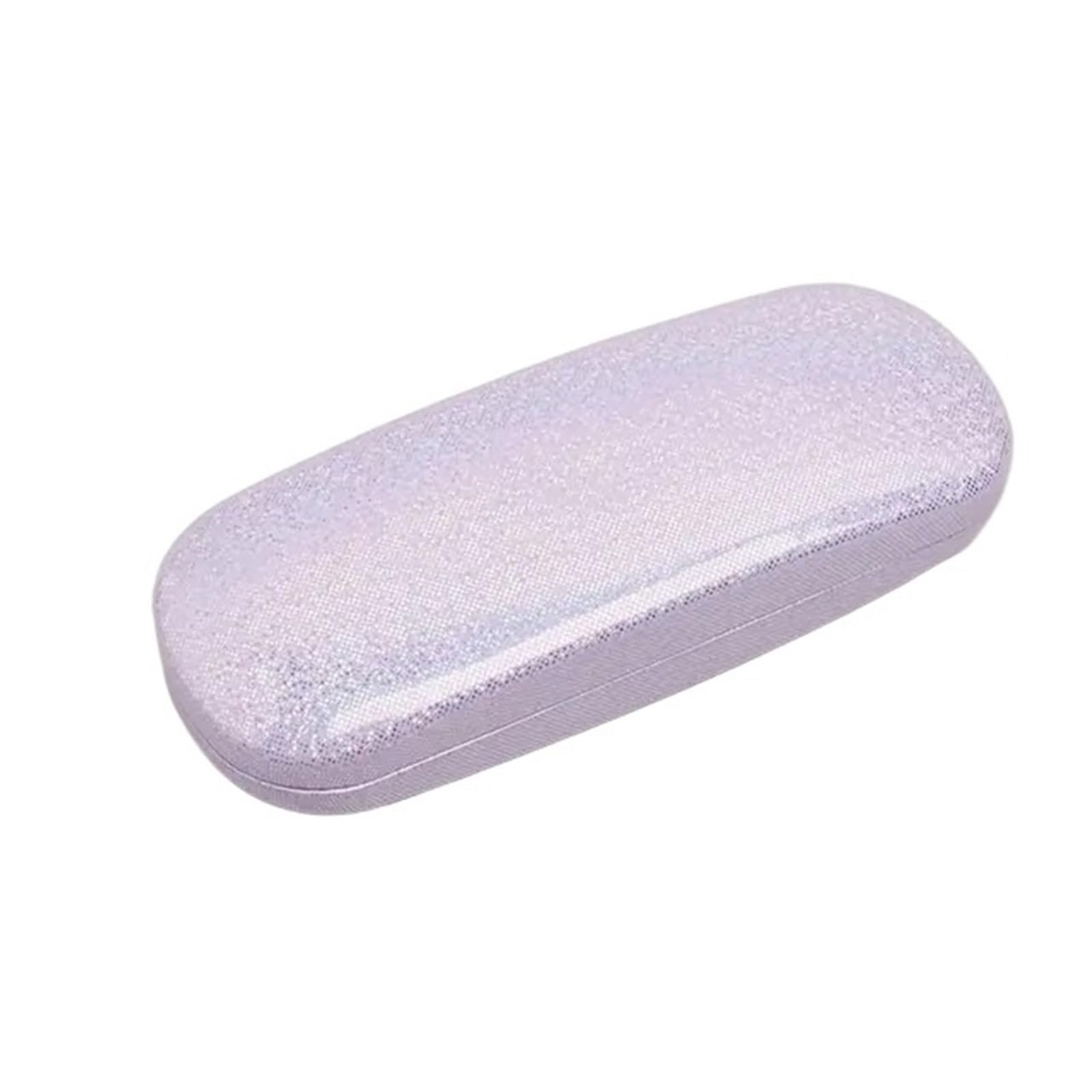 Brillenetui, Aufbewahrungsbox aus perlmuttfarbenem PU for Damen und Herren, bestehend Brillenetui, Sonnenbrillenetui Lesebrillenbox(Purple)