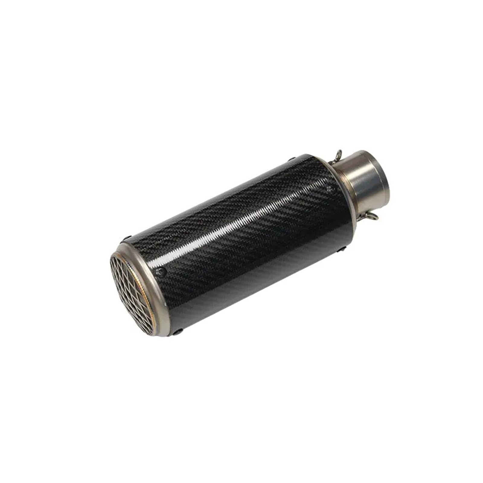 Universal 51mm Motorcycle Exhaust Pipe Carbon Fiber Or Stainless Steel With Straight Design,Accessori Moto(Carbon)