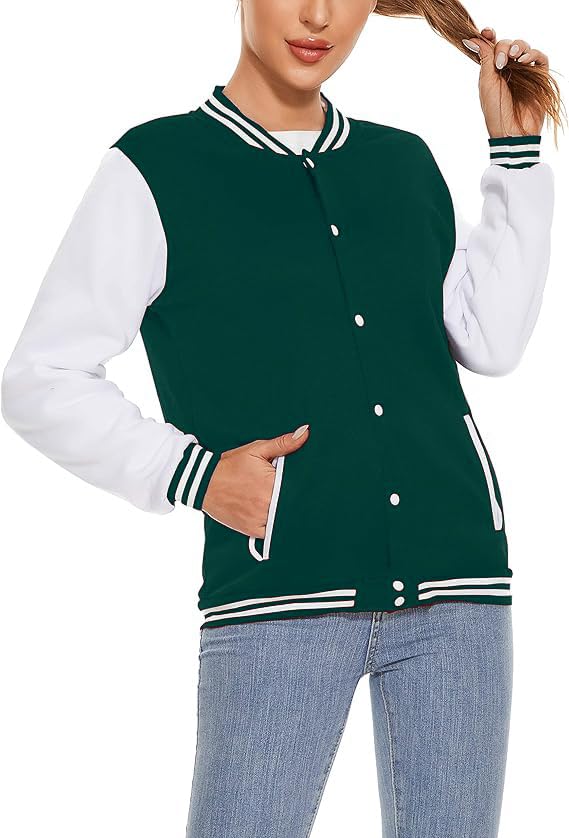 Image of Yuji Itadori Women Varsity Jacket Baseball Lightweight Outwear Fleece Coat Button Down Clothes