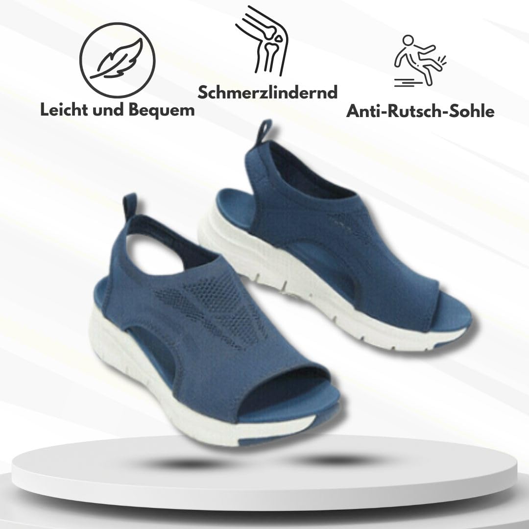 MEIION Florax-ergonomische schmerzlindernde Komfort-Sandalen Bequeme Elegante Damen Orthopädische Plateau Sandalen