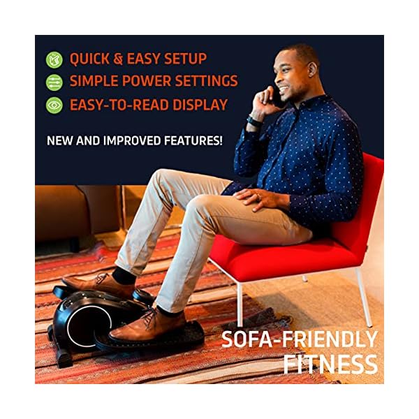 DeskCycle Ellipse Under Desk Elliptical Machine - Get Fit While You Work with Our Compact Mini Seated Elliptical Machine - Burn Calories, Boost Energy, Tone Muscles, and Increase Productivity