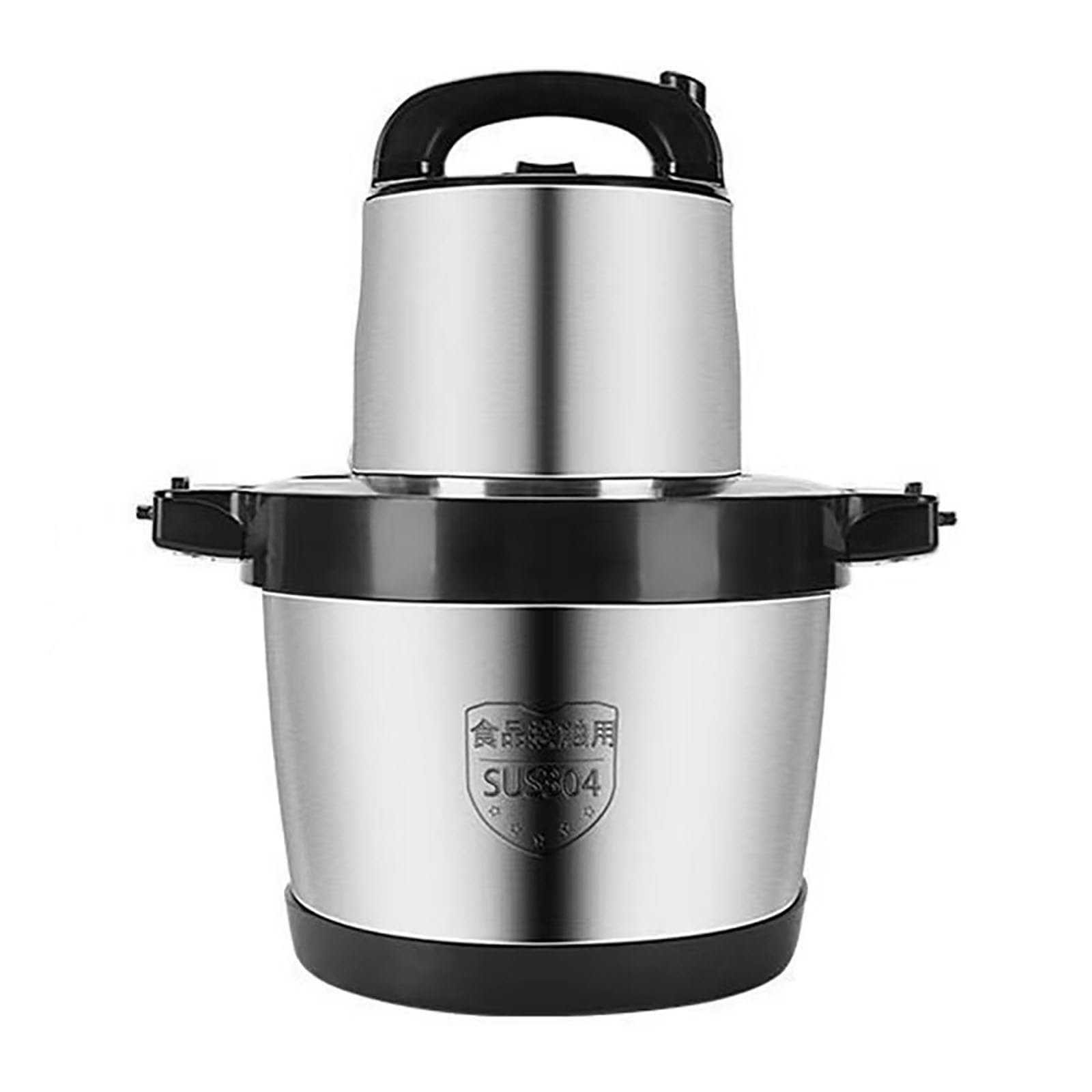 Generico Tritatutto Elettrico da banco in Acciaio Inossidabile da 6 Litri con 4 Lame, 1200 W | Robot da cucina, tritacarne e tritacarne for frutta secca, frutta e spezie. Ciotola for uso alimentare