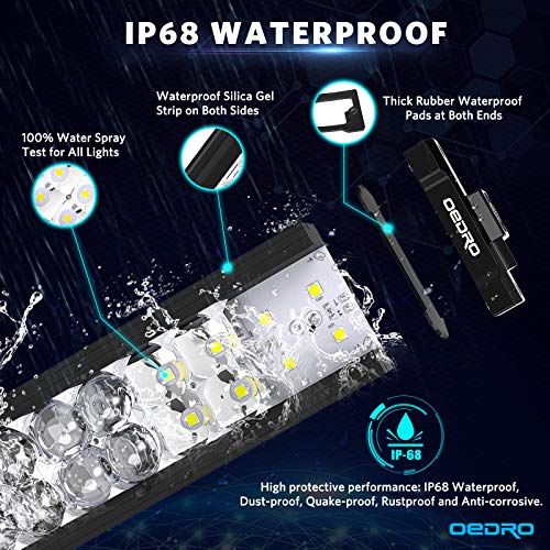 Image of OEDRO LED Light Bar 16 Inch Spot Flood Combo with Wiring Harness