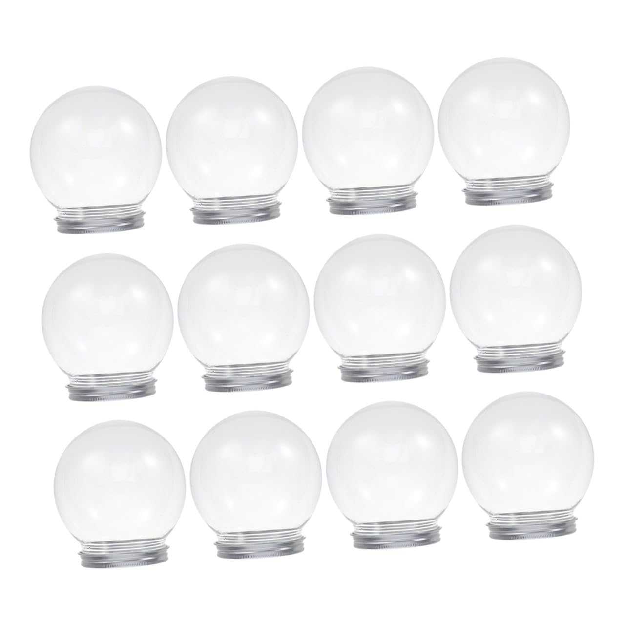Kit globo nieve rellenable transparente CONGARTENO 12 piezas bola de plastico