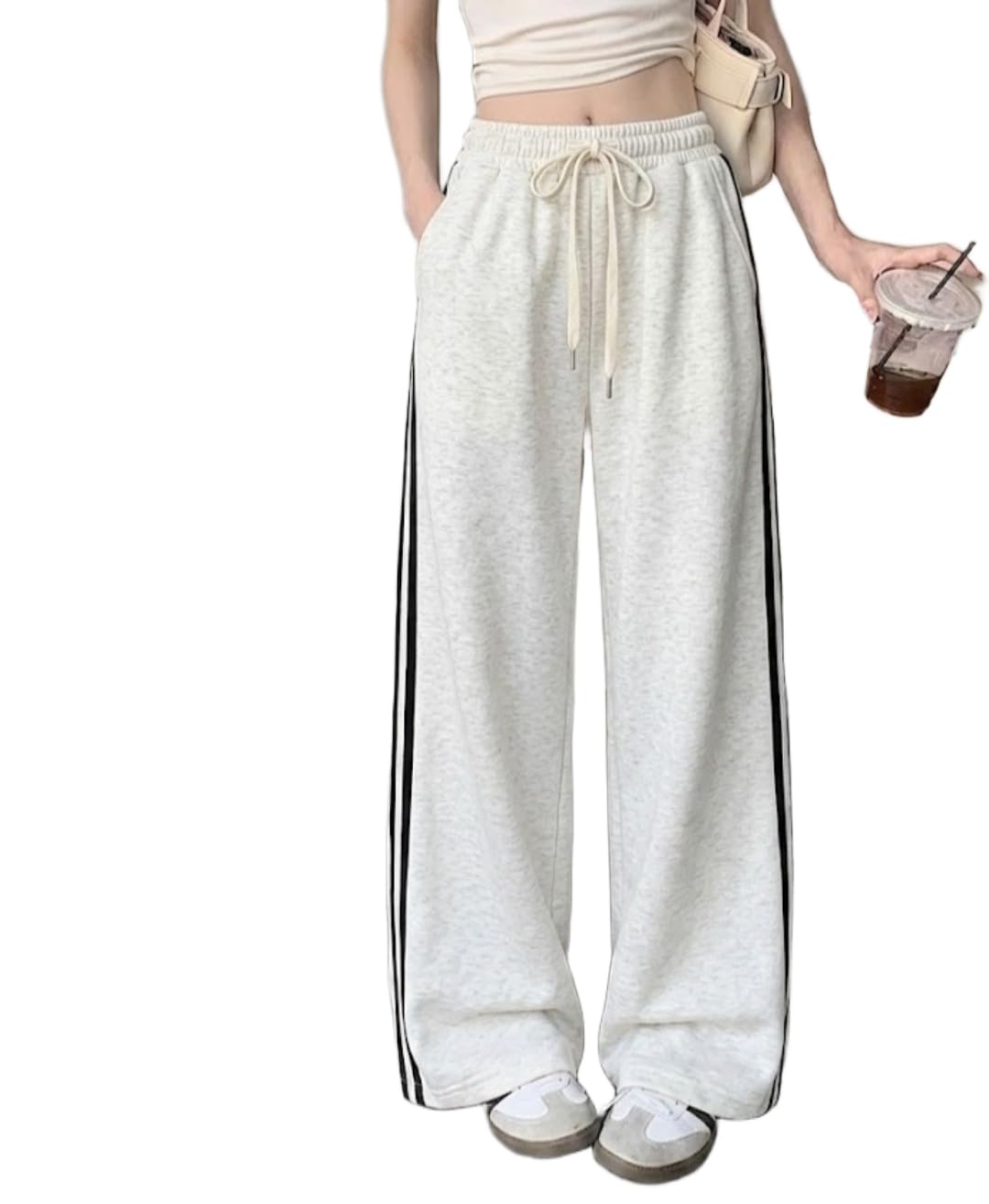 dockstreet Track Pant for Women || Baggy Fit || Track Pants || Full Elastic Jogger Track Pant ||-picture-34
