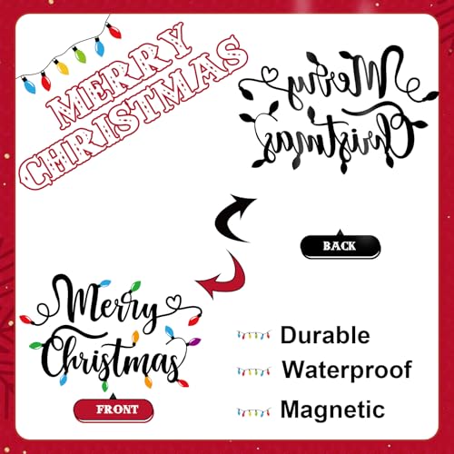 Imanes decorativos de Navidad para garaje 18 piezas miniatura 3