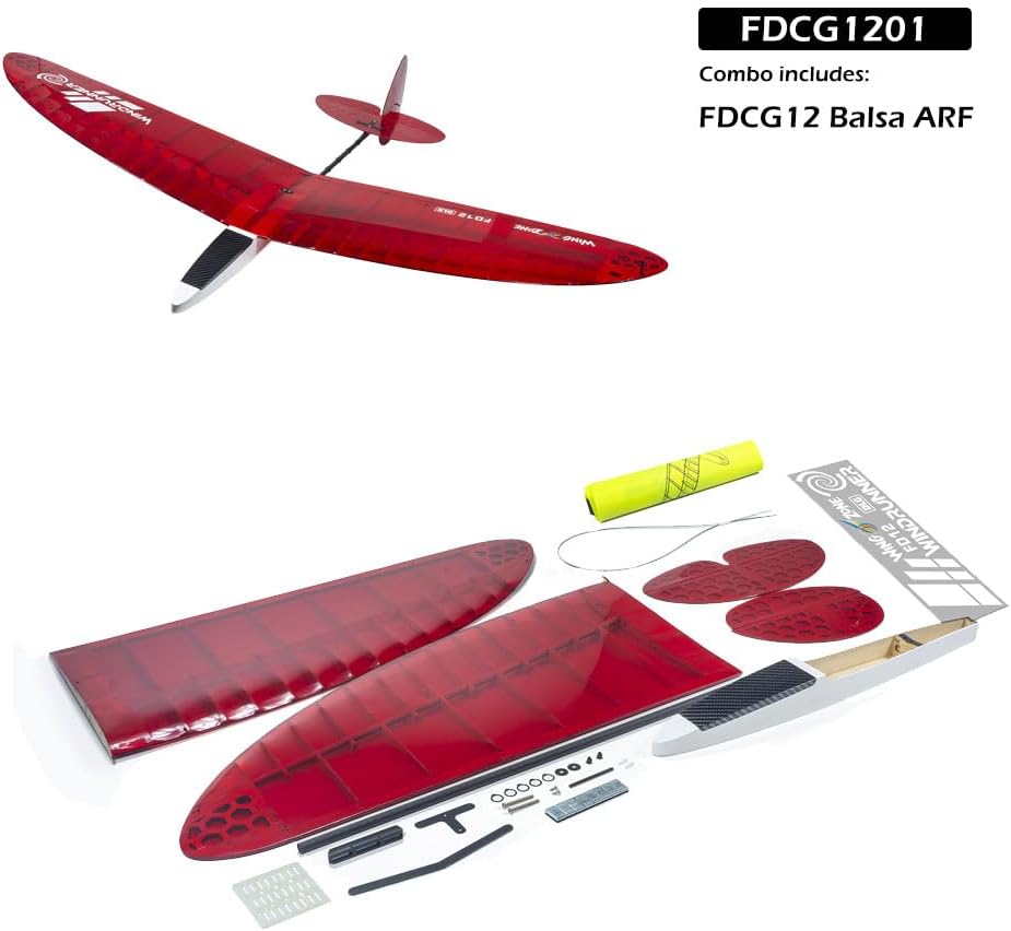 1.2M Balsa ARF Discus Launch Glider DLG FD12 Windrunner Need to Build for Adults (FDCG1201)