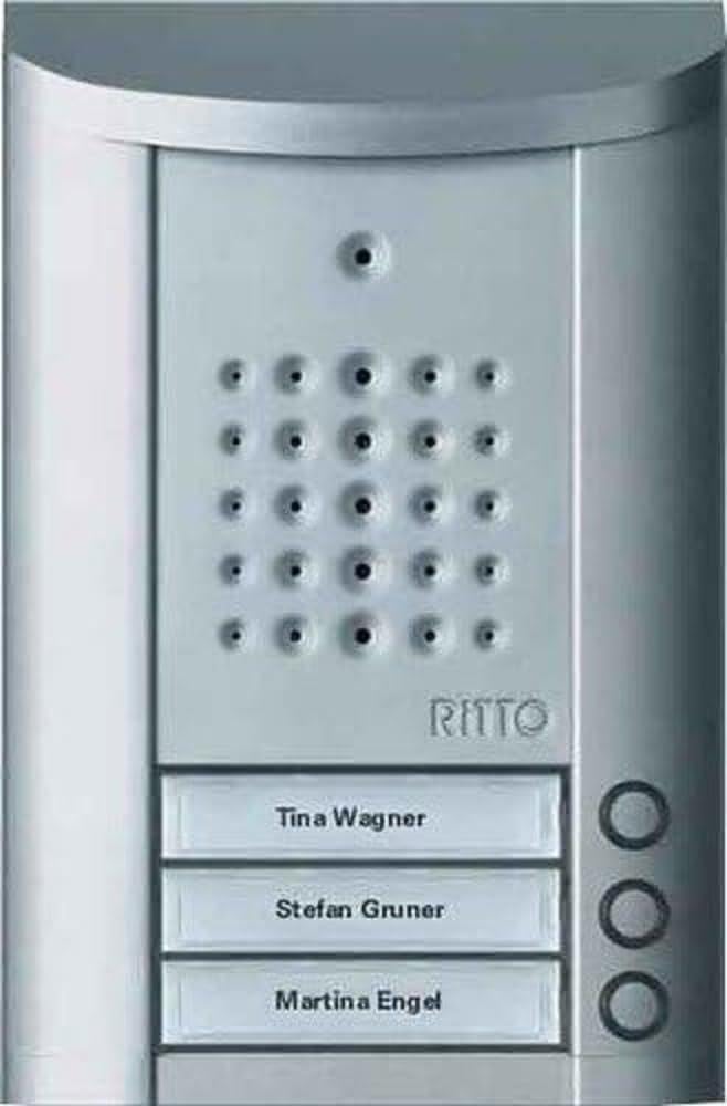 Ritto Entravox 1840320 Door Control Station 3 Dialling Units Silver ...